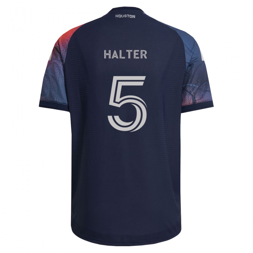 גברים Lucas Halter #5 כחול עמוק לבן כתום הרחק ג'רזי 2026/27 חולצה קצרה