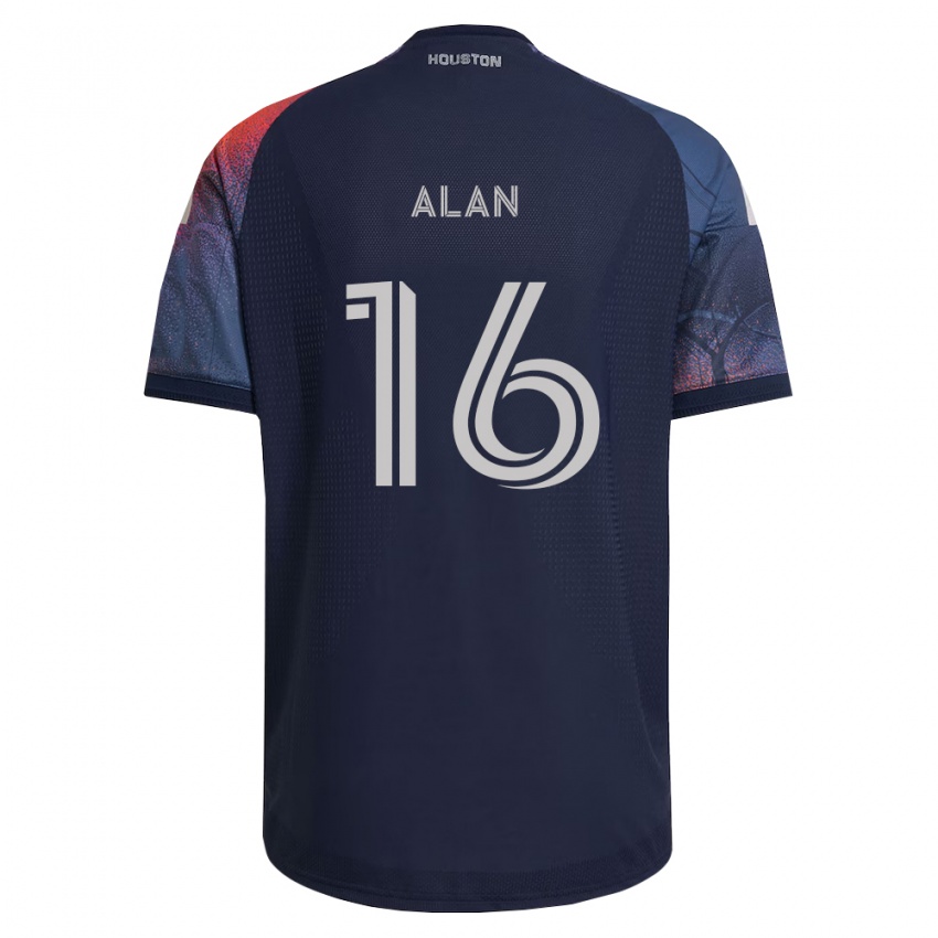 גברים Alan #16 כחול עמוק לבן כתום הרחק ג'רזי 2026/27 חולצה קצרה
