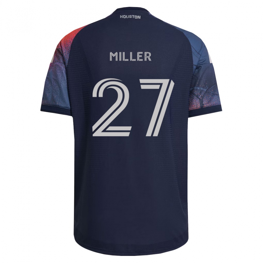 גברים Reese Miller #27 כחול עמוק לבן כתום הרחק ג'רזי 2026/27 חולצה קצרה