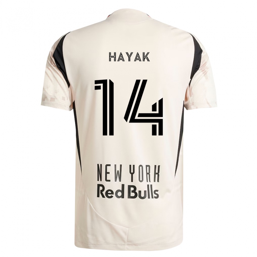 גברים Ari Hayak #14 לבן מחוץ לאדום שחור הרחק ג'רזי 2026/27 חולצה קצרה