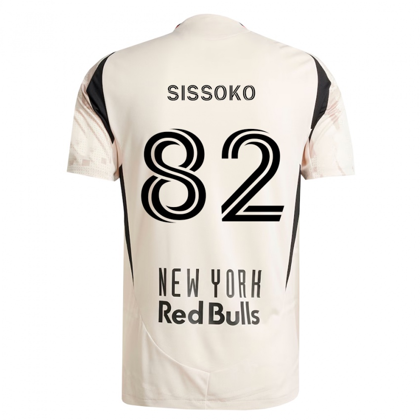 גברים Makan Sissoko #82 לבן מחוץ לאדום שחור הרחק ג'רזי 2026/27 חולצה קצרה