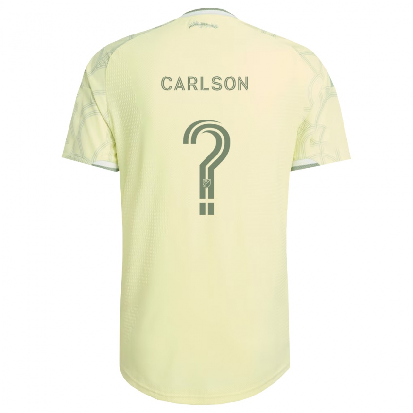 גברים Kai Carlson #0 בז' לבן הרחק ג'רזי 2026/27 חולצה קצרה
