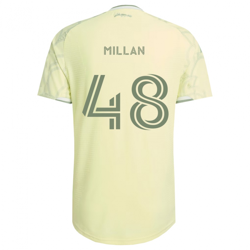 גברים Marco Millan #48 בז' לבן הרחק ג'רזי 2026/27 חולצה קצרה