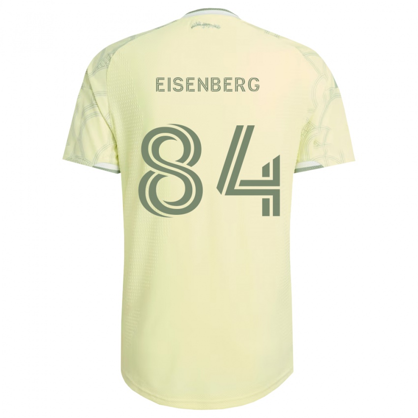 גברים Max Eisenberg #84 בז' לבן הרחק ג'רזי 2026/27 חולצה קצרה