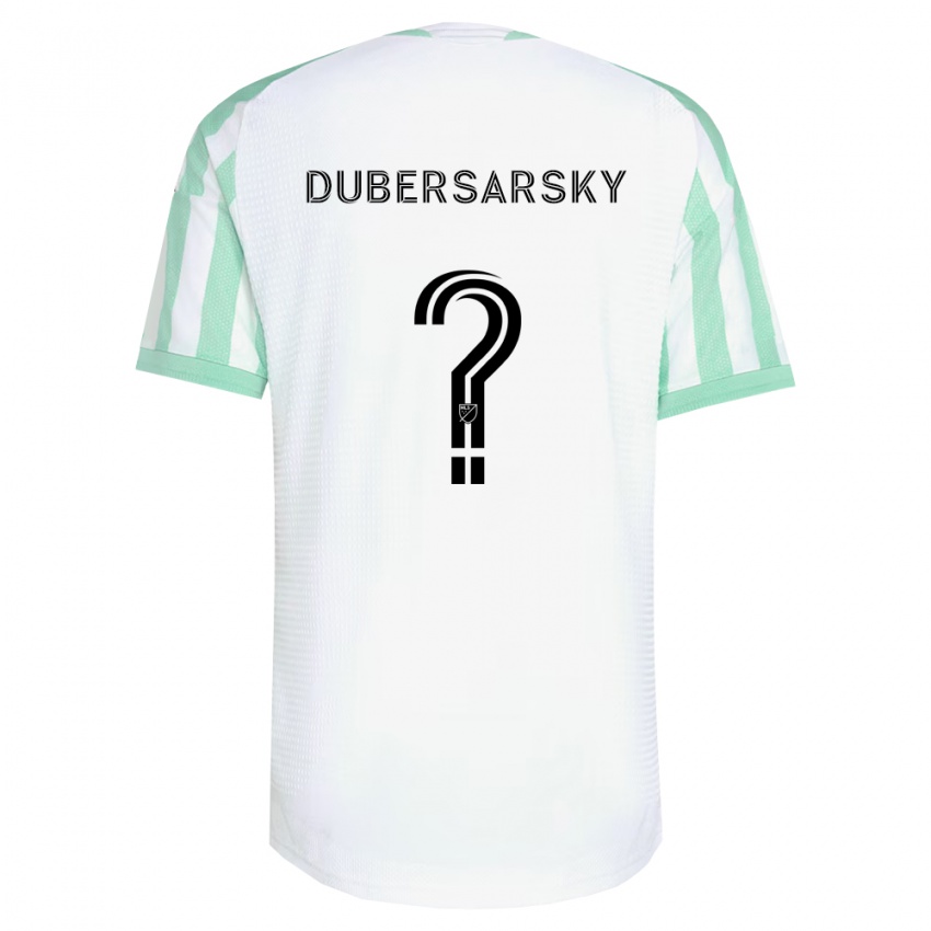 גברים Nicolás Dubersarsky #0 ירוק בהיר שחור לבן הרחק ג'רזי 2026/27 חולצה קצרה