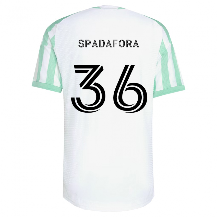 גברים Luke Spadafora #36 ירוק בהיר שחור לבן הרחק ג'רזי 2026/27 חולצה קצרה