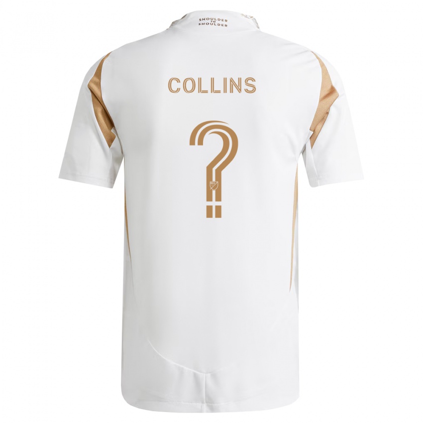 גברים Slate Collins #0 לבן חום הרחק ג'רזי 2026/27 חולצה קצרה