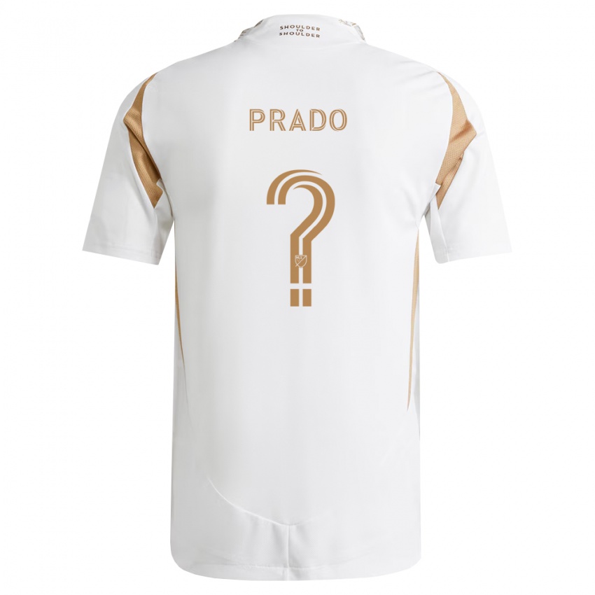 גברים Abraham Prado #0 לבן חום הרחק ג'רזי 2026/27 חולצה קצרה