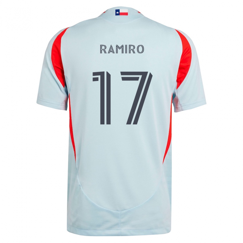 גברים Ramiro #17 אפור כהה לבן אדום הרחק ג'רזי 2026/27 חולצה קצרה