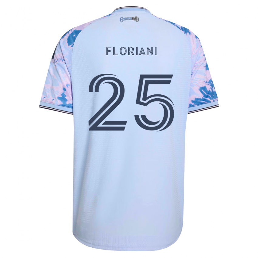 גברים Max Floriani #25 כחול מלכותי לבן שחור הרחק ג'רזי 2026/27 חולצה קצרה