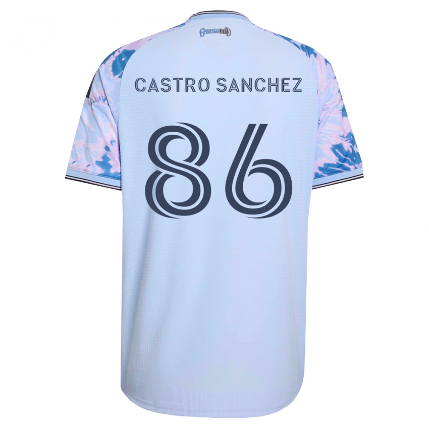 גברים Andy Castro Sanchez #86 כחול מלכותי לבן שחור הרחק ג'רזי 2026/27 חולצה קצרה