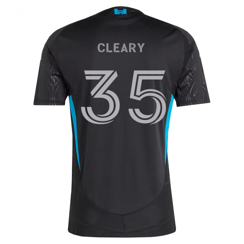גברים Will Cleary #35 שחור לבן כחול שמיים הרחק ג'רזי 2026/27 חולצה קצרה