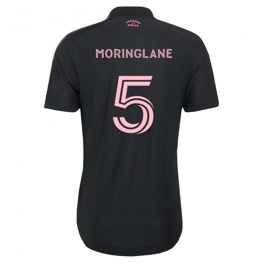גברים Luis Moringlane #5 ורוד שחור לבן הרחק ג'רזי 2026/27 חולצה קצרה