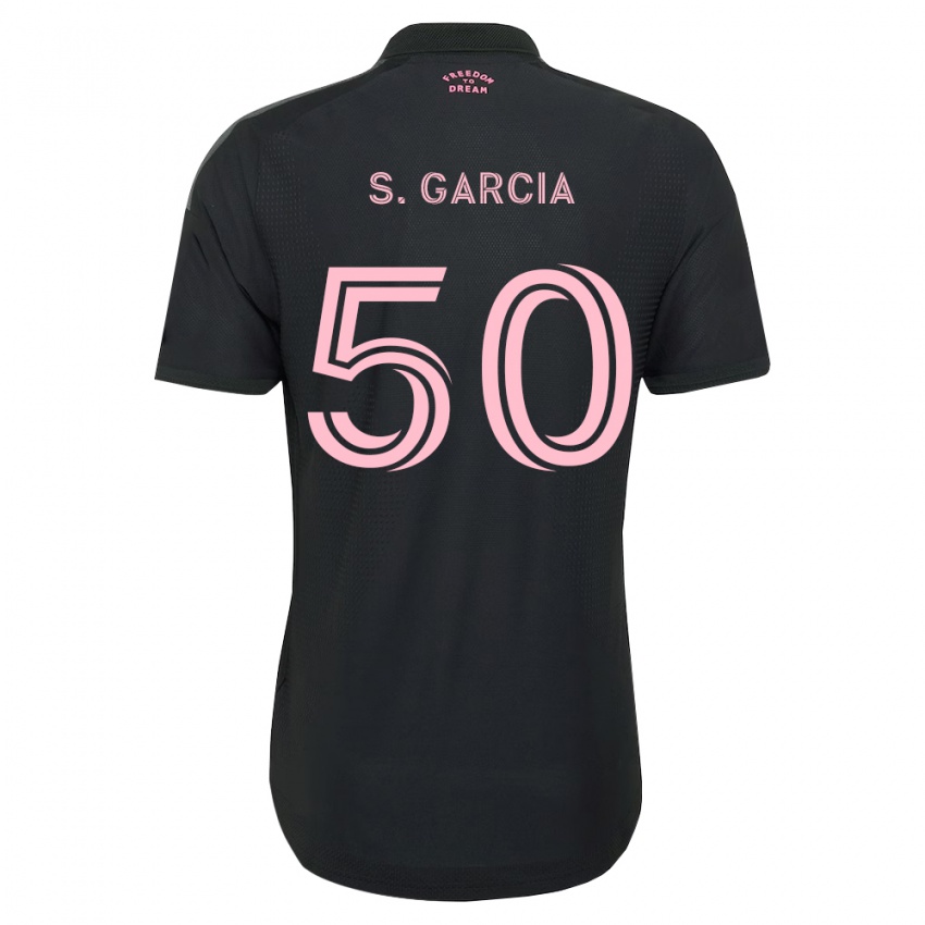 גברים Santiago Garcia #50 ורוד שחור לבן הרחק ג'רזי 2026/27 חולצה קצרה