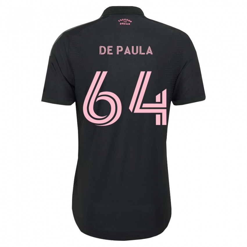 גברים Matteo De Paula #64 ורוד שחור לבן הרחק ג'רזי 2026/27 חולצה קצרה