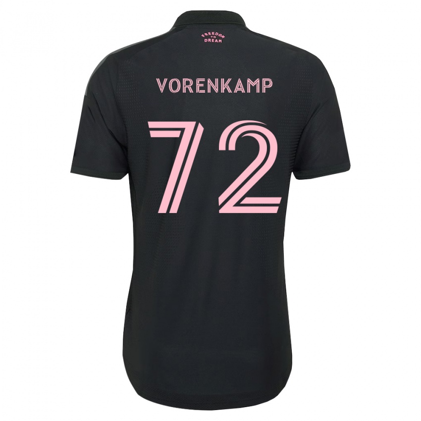 גברים Theo Vorenkamp #72 ורוד שחור לבן הרחק ג'רזי 2026/27 חולצה קצרה