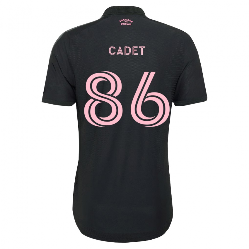 גברים Zidane Cadet #86 ורוד שחור לבן הרחק ג'רזי 2026/27 חולצה קצרה