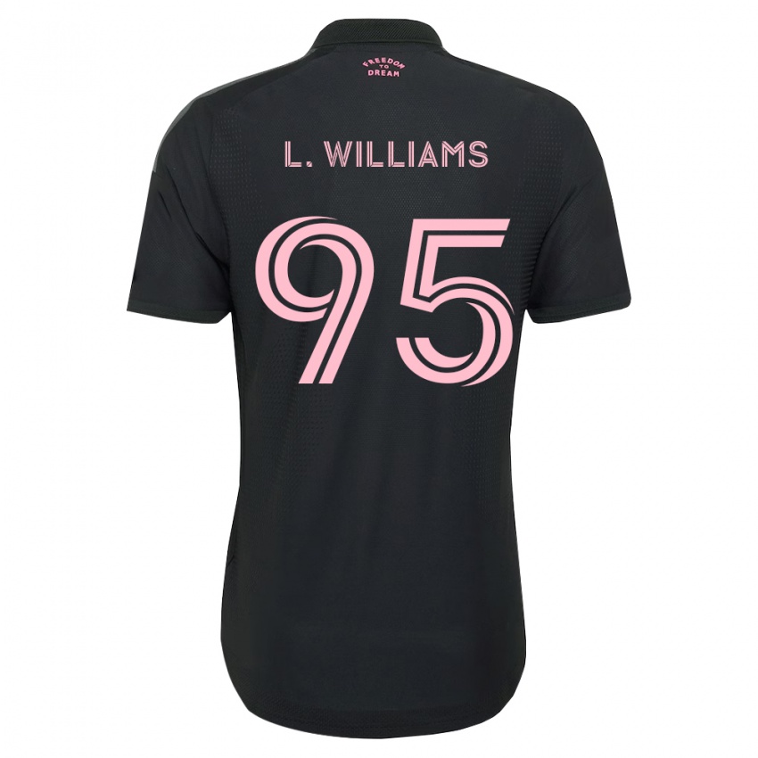 גברים Levi Williams #95 ורוד שחור לבן הרחק ג'רזי 2026/27 חולצה קצרה