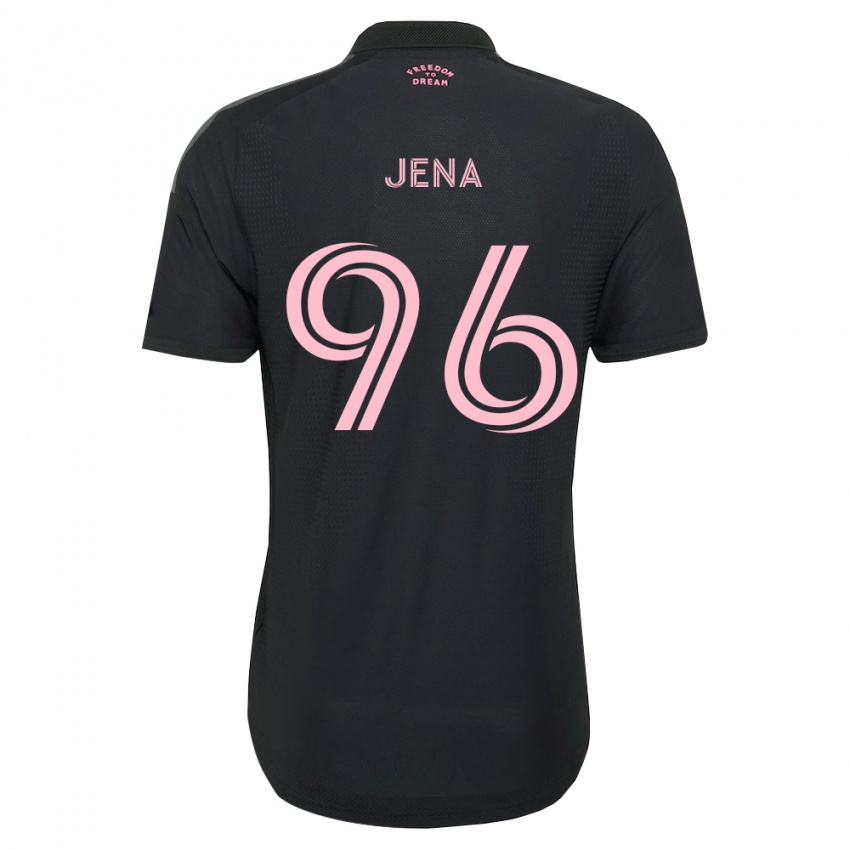 גברים Nessim Jena #96 ורוד שחור לבן הרחק ג'רזי 2026/27 חולצה קצרה