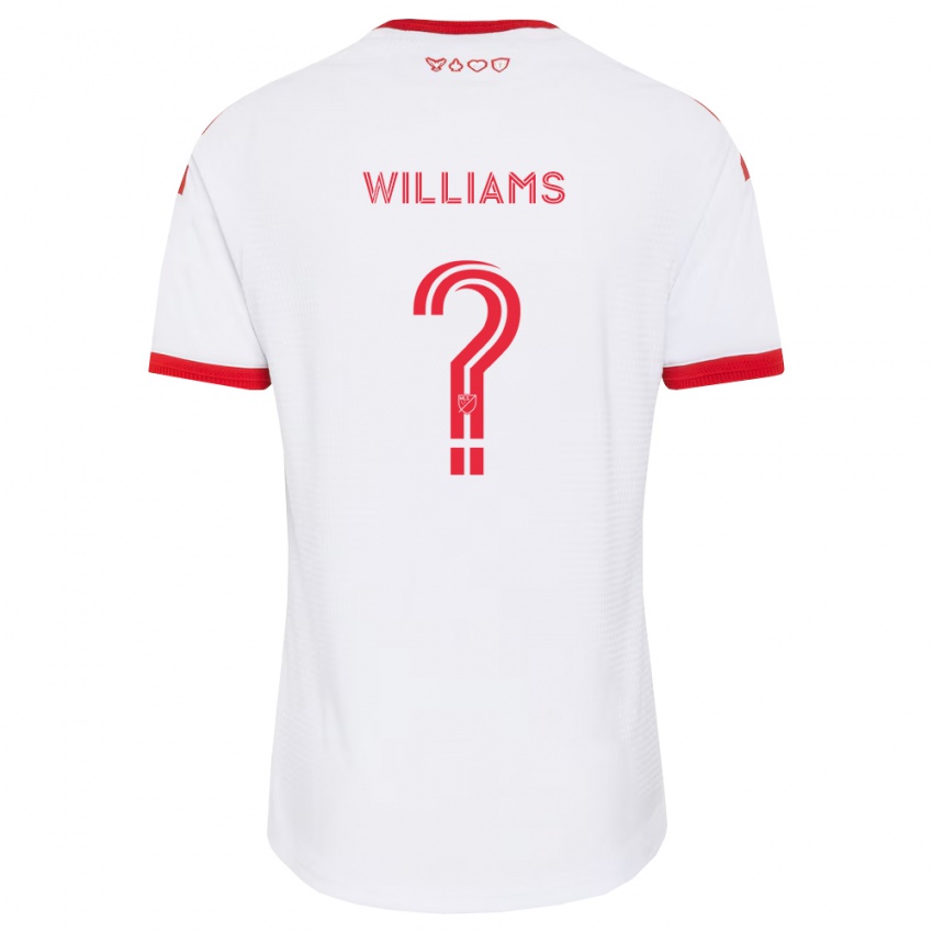 גברים Ty Williams #0 לבן אדום שחור הרחק ג'רזי 2026/27 חולצה קצרה