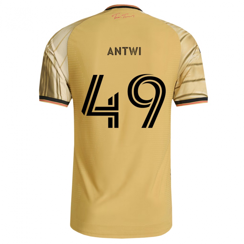 גברים Seth Antwi #49 חום צהוב שחור הרחק ג'רזי 2026/27 חולצה קצרה