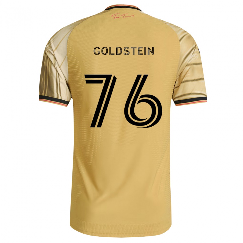 גברים Sam Goldstein #76 חום צהוב שחור הרחק ג'רזי 2026/27 חולצה קצרה