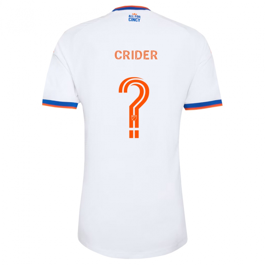 גברים Zach Crider #0 לבן כחול צי כתום הרחק ג'רזי 2026/27 חולצה קצרה