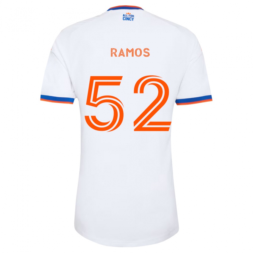 גברים Yair Ramos #52 לבן כחול צי כתום הרחק ג'רזי 2026/27 חולצה קצרה