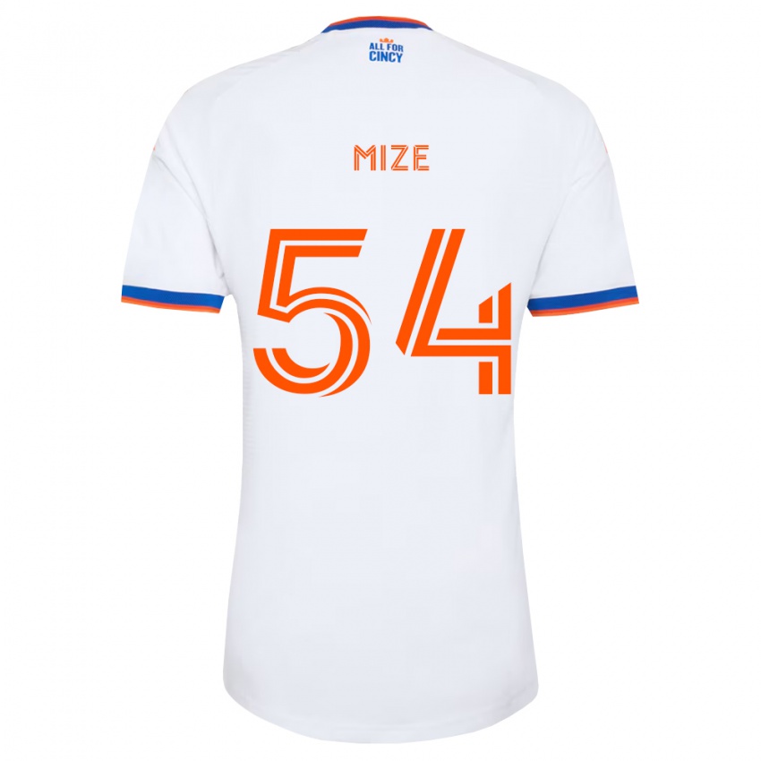 גברים Jack Mize #54 לבן כחול צי כתום הרחק ג'רזי 2026/27 חולצה קצרה