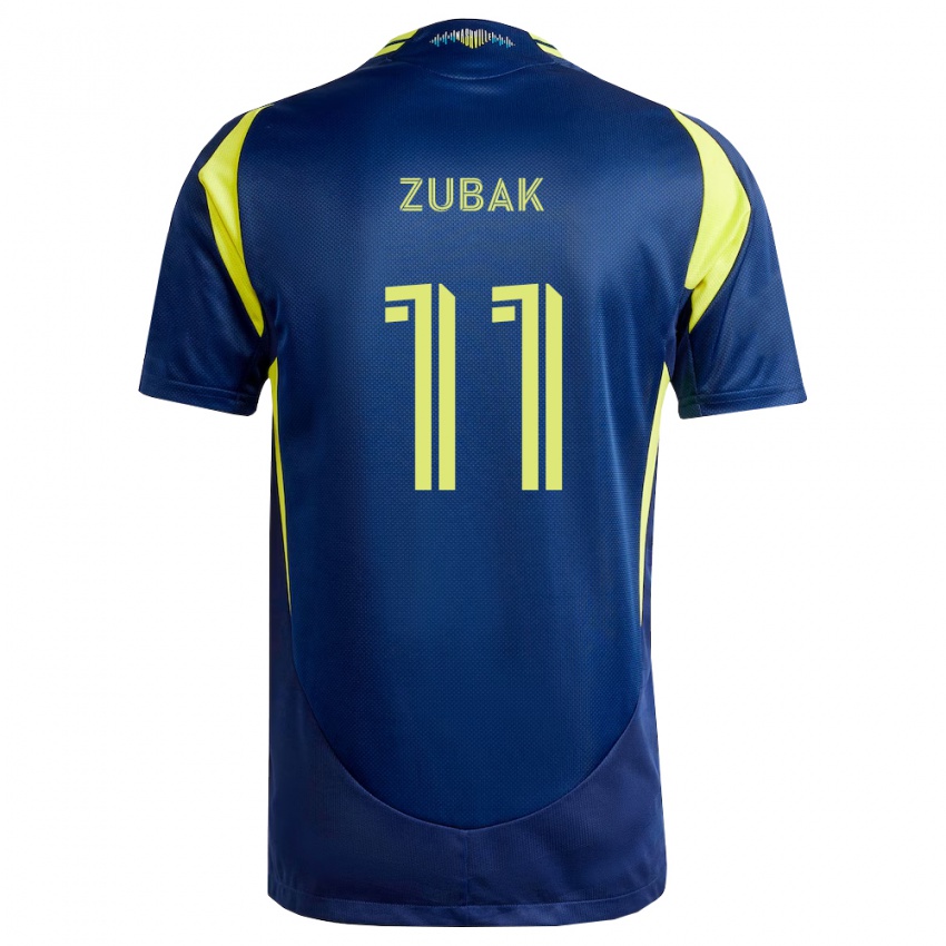 גברים אית'ן זובק #11 צהוב כחול צי הרחק ג'רזי 2026/27 חולצה קצרה