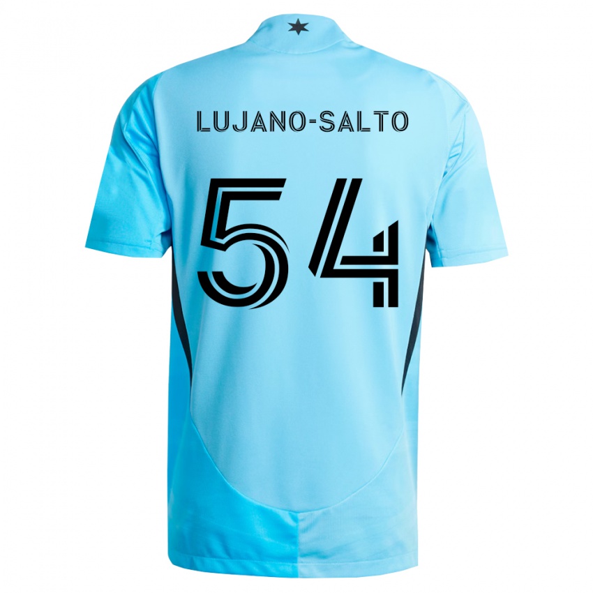 גברים Ramon Lujano-Salto #54 כחול בהיר שחור הרחק ג'רזי 2026/27 חולצה קצרה
