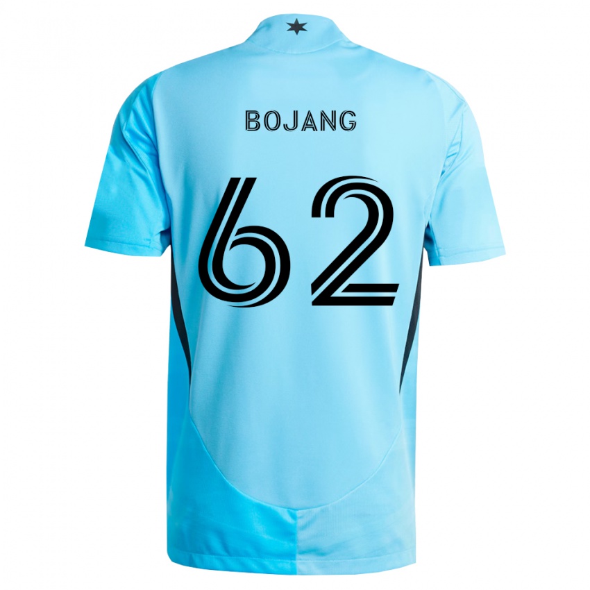 גברים Mohammad Bojang #62 כחול בהיר שחור הרחק ג'רזי 2026/27 חולצה קצרה