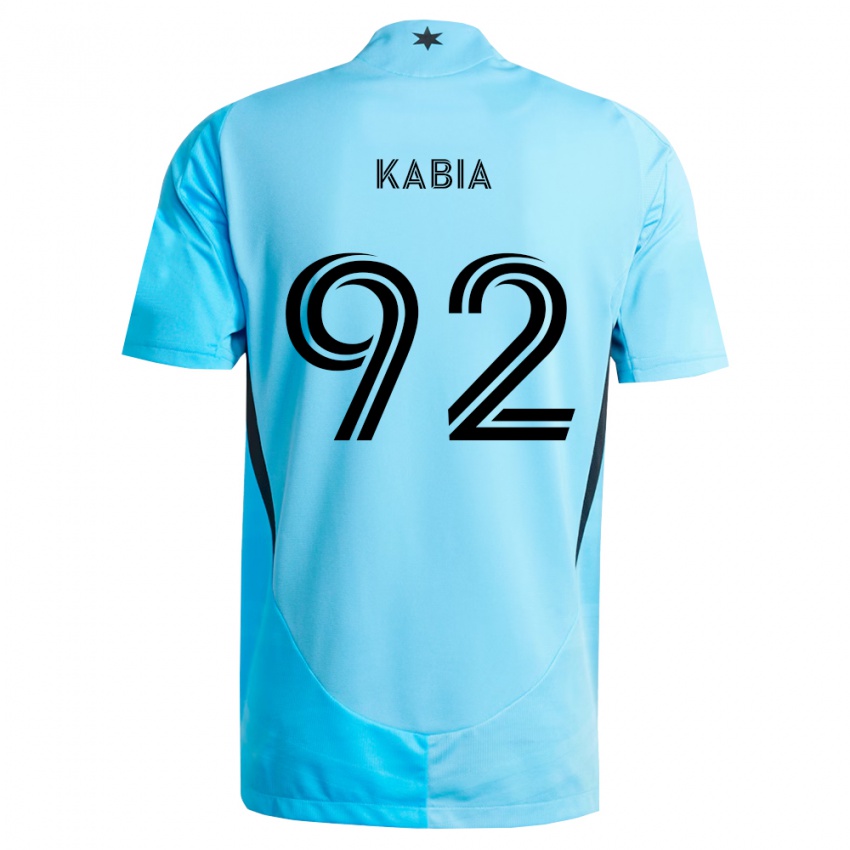 גברים Alpha Kabia #92 כחול בהיר שחור הרחק ג'רזי 2026/27 חולצה קצרה
