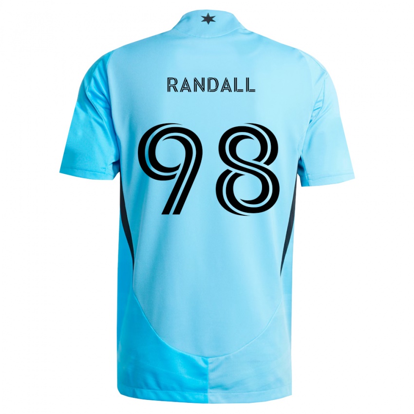 גברים Alisa Randall #98 כחול בהיר שחור הרחק ג'רזי 2026/27 חולצה קצרה