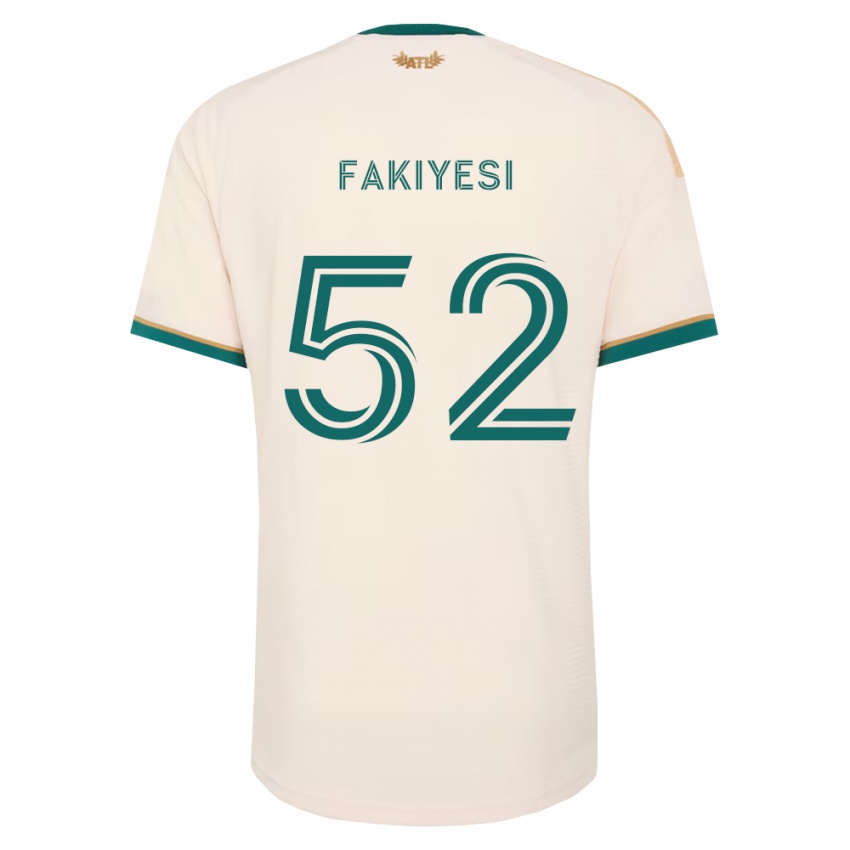 גברים Seyi Fakiyesi #52 ירוק שמפניה הרחק ג'רזי 2026/27 חולצה קצרה
