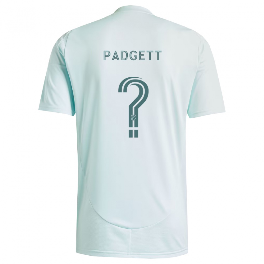גברים Jax Padgett #0 לבן ירוק בהיר הרחק ג'רזי 2026/27 חולצה קצרה