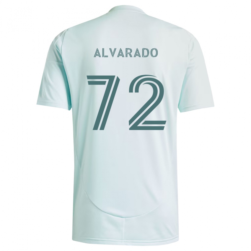 גברים Miguel Alvarado #72 לבן ירוק בהיר הרחק ג'רזי 2026/27 חולצה קצרה