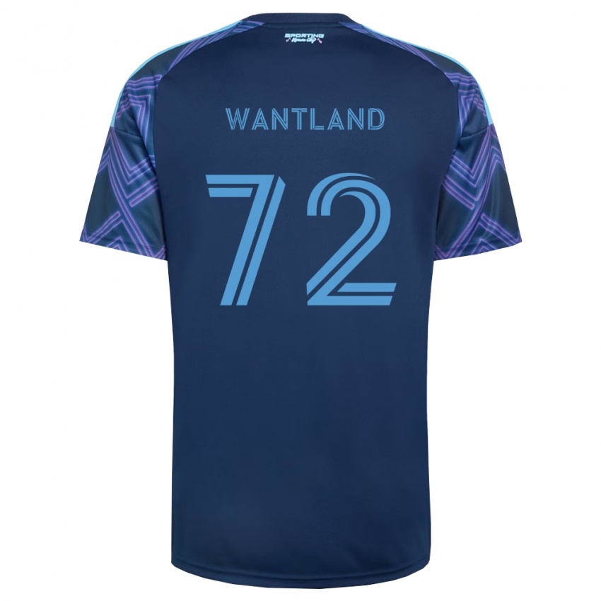 גברים Zane Wantland #72 כחול מלכותי סגול הרחק ג'רזי 2026/27 חולצה קצרה