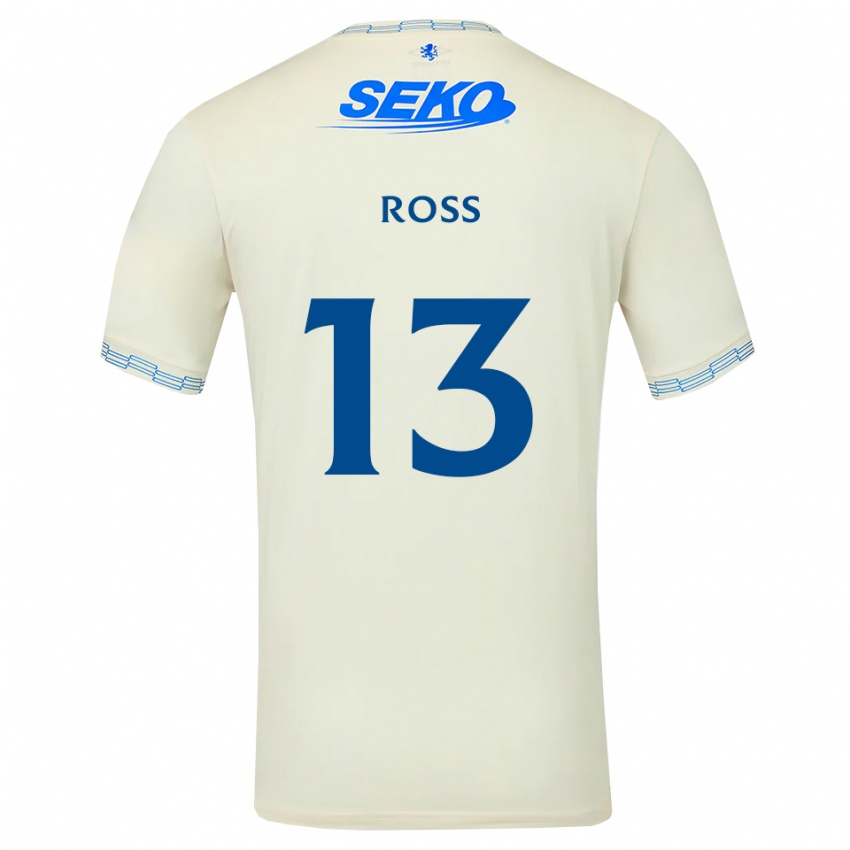 גברים Jane Ross #13 כחול שמיים עמוק לבן הרחק ג'רזי 2026/27 חולצה קצרה