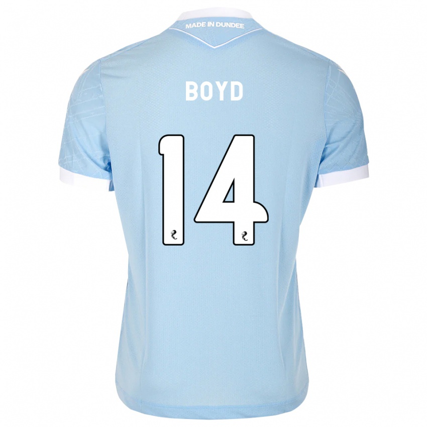 גברים Travis Boyd #14 כחול שמיים בהיר לבן הרחק ג'רזי 2026/27 חולצה קצרה