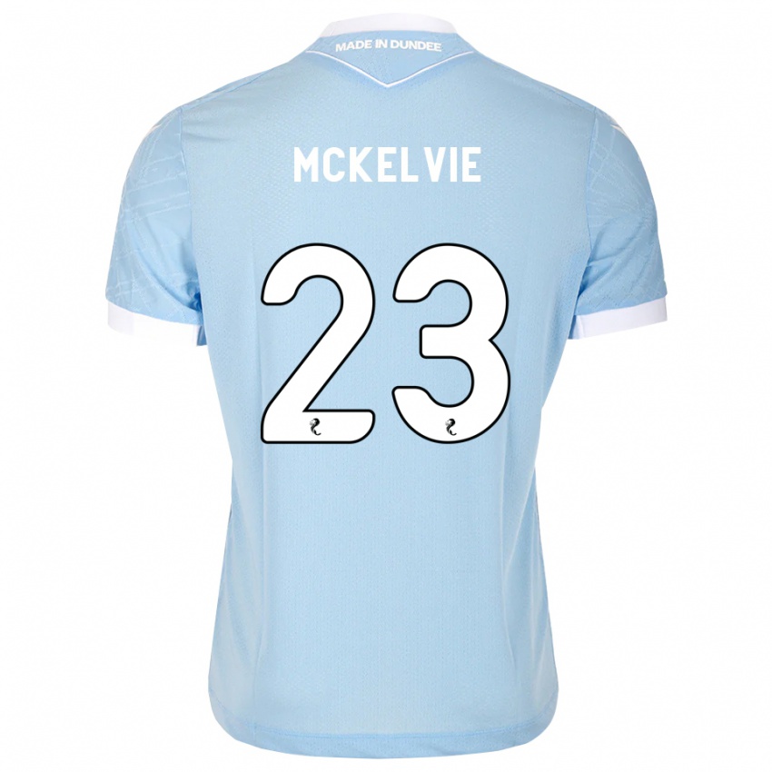 גברים Lewis Mckelvie #23 כחול שמיים בהיר לבן הרחק ג'רזי 2026/27 חולצה קצרה