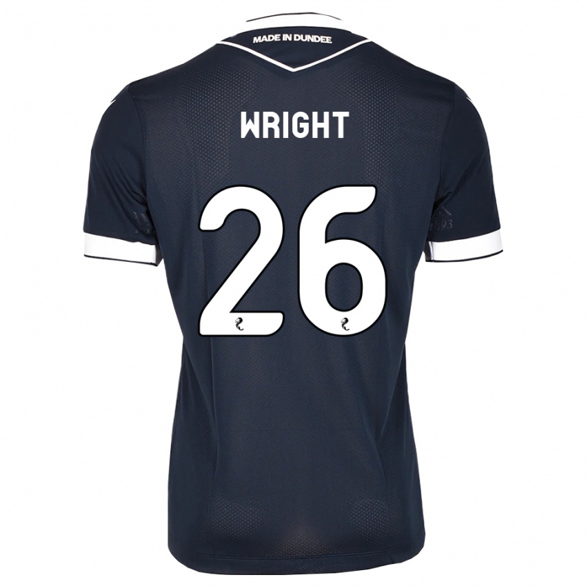 גברים Joe Wright #26 כחול חצות לבן ג'רזי ביתית 2026/27 חולצה קצרה