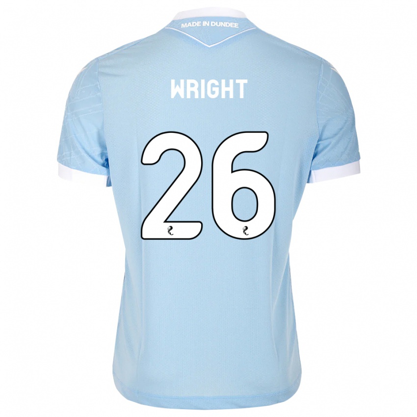 גברים Joe Wright #26 כחול שמיים בהיר לבן הרחק ג'רזי 2026/27 חולצה קצרה