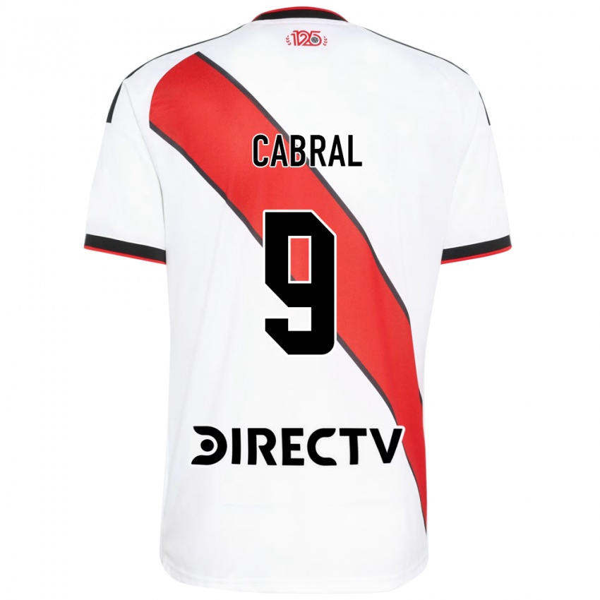 נשים Bruno Cabral #9 אדום שחור לבן ג'רזי ביתית 2026/27 חולצה קצרה