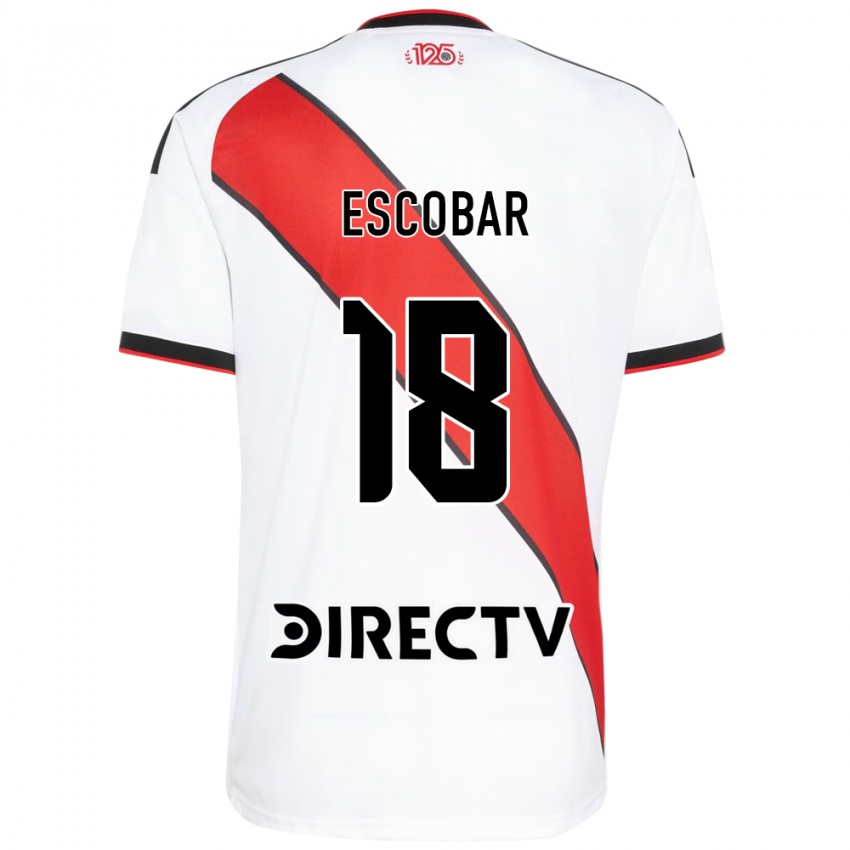 נשים Galo Escobar #18 אדום שחור לבן ג'רזי ביתית 2026/27 חולצה קצרה