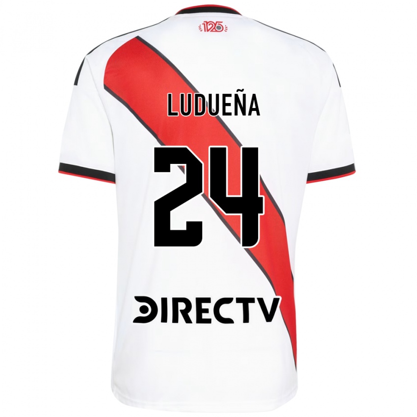 נשים Belén Ludueña #24 אדום שחור לבן ג'רזי ביתית 2026/27 חולצה קצרה