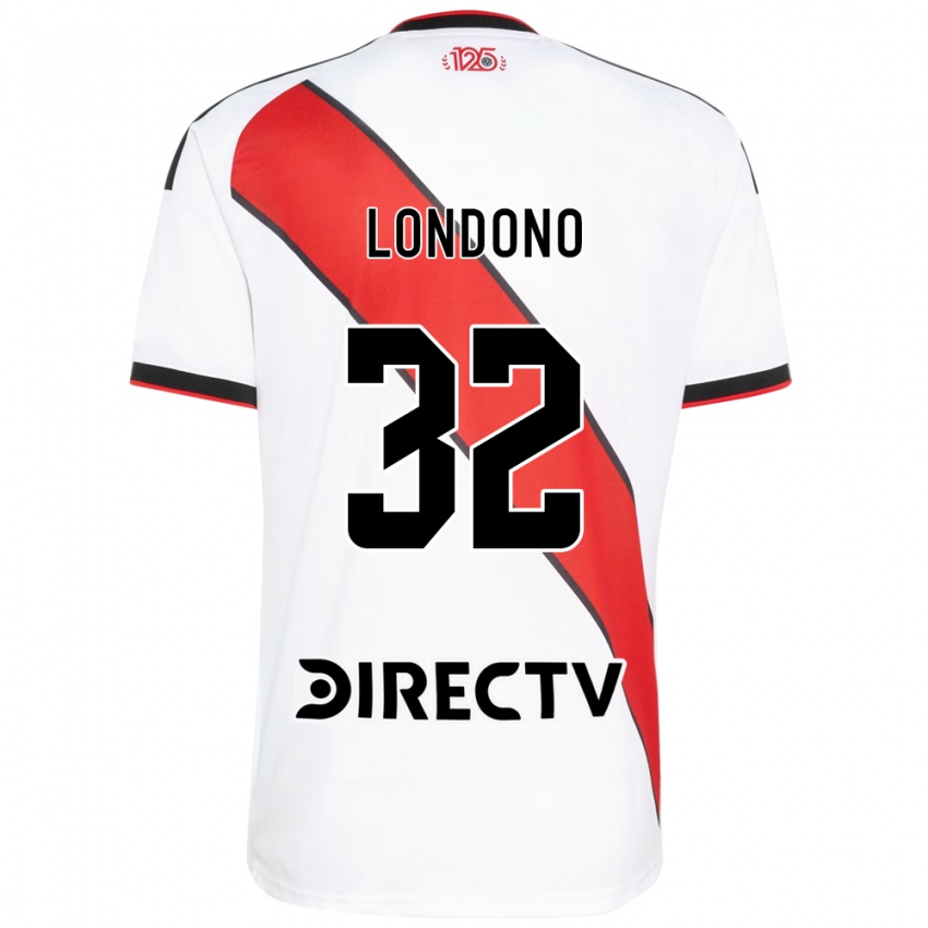 נשים Flabian Londono #32 אדום שחור לבן ג'רזי ביתית 2026/27 חולצה קצרה