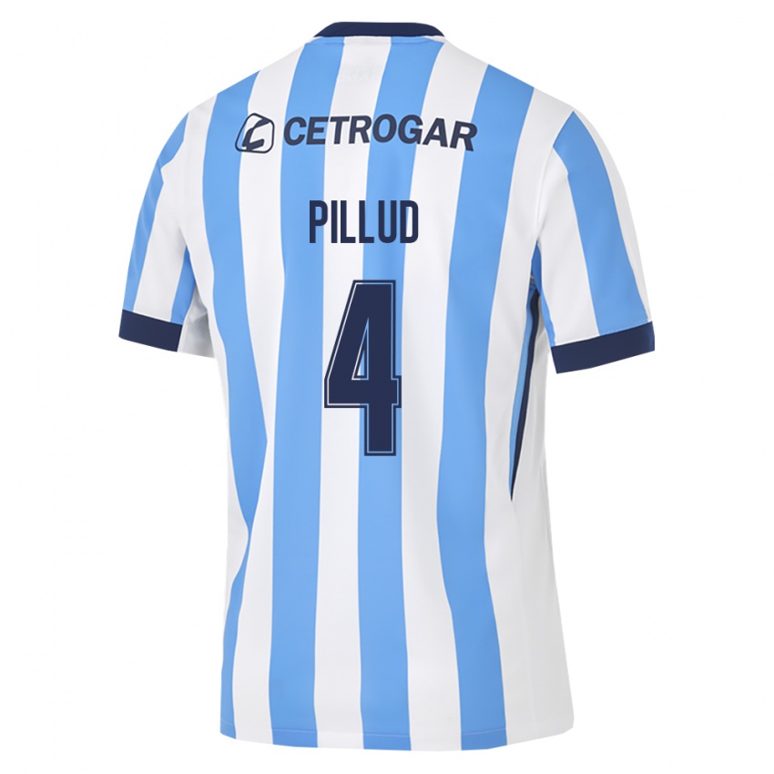 נשים Iván Pillud #4 כחול בהיר לבן שחור ג'רזי ביתית 2026/27 חולצה קצרה