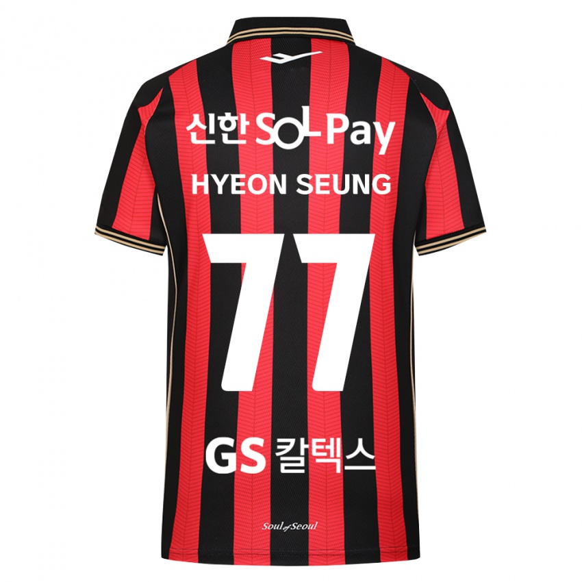 נשים Hyeon-Seung Lee #77 אדום לבן שחור ג'רזי ביתית 2026/27 חולצה קצרה