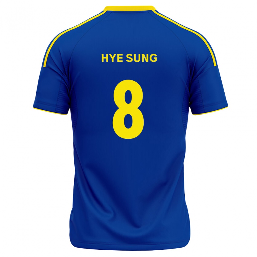 נשים Hye-Sung Ryu #8 כחול מלכותי צהוב ג'רזי ביתית 2026/27 חולצה קצרה